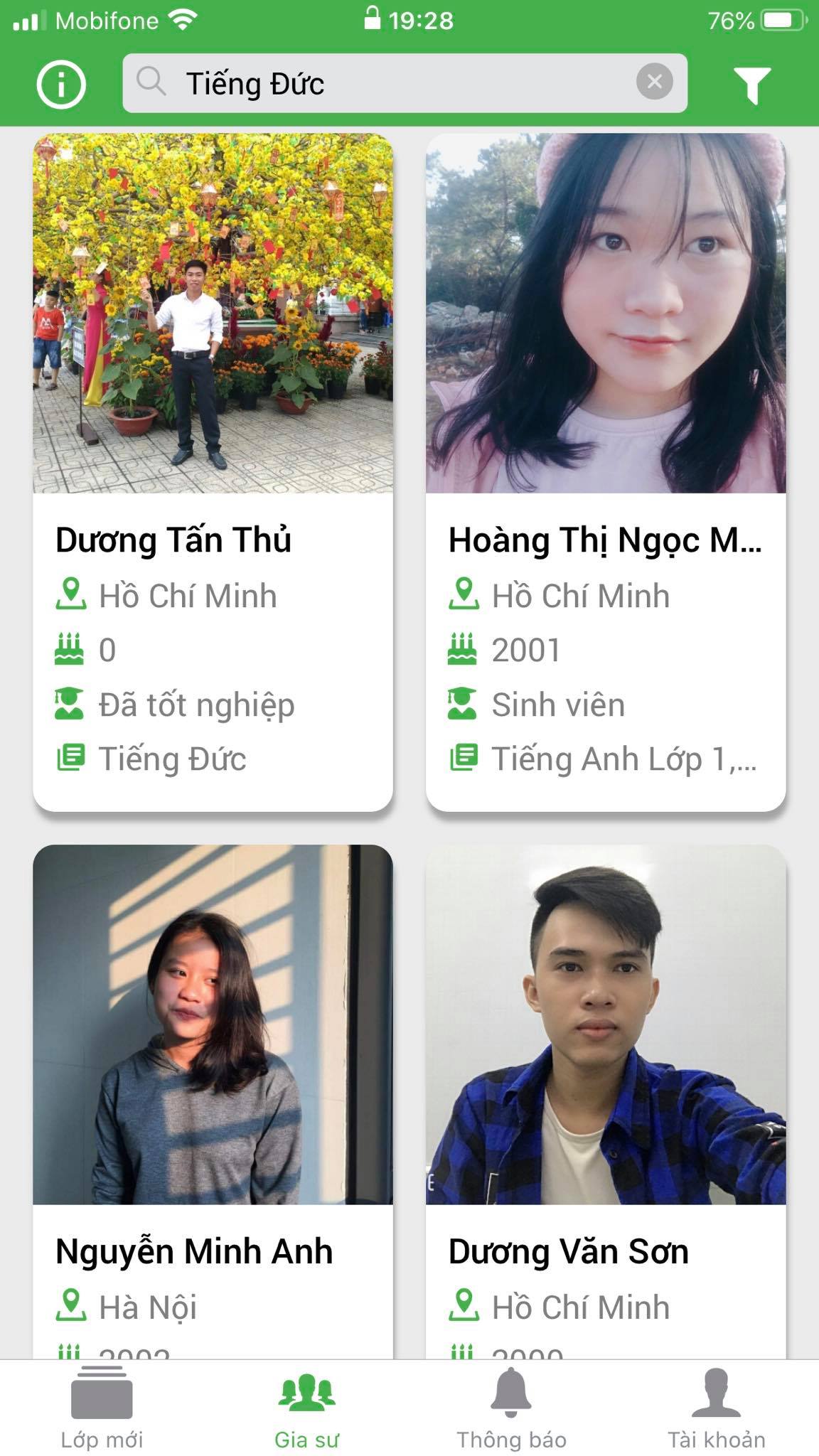 gia su day kem tieng duc